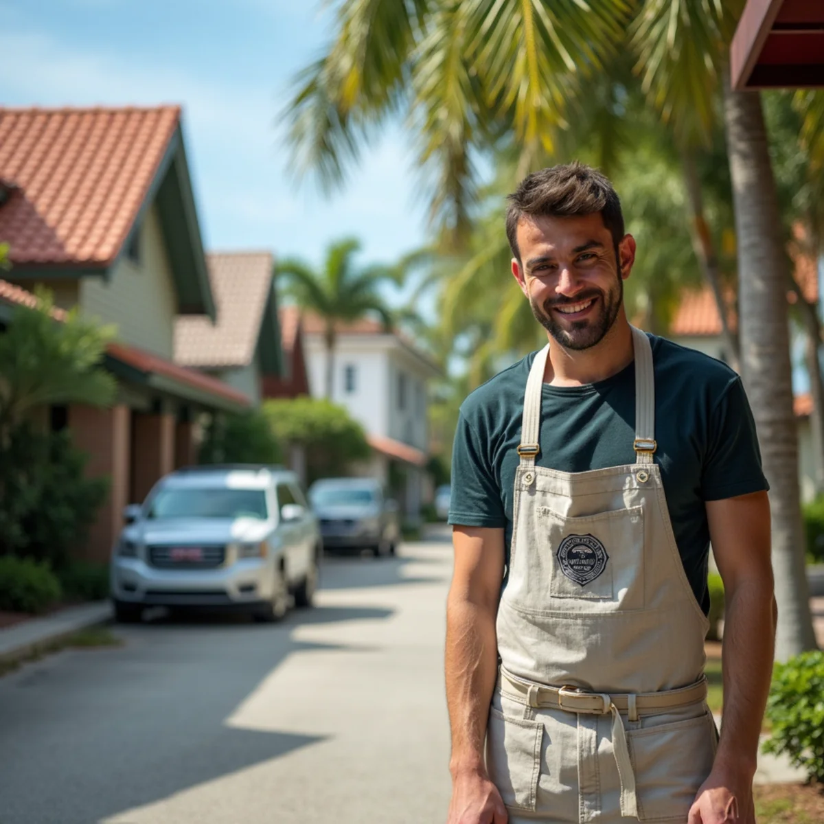 Residential roofing project and neighborhood architecture in Daytona Beach Shores FL