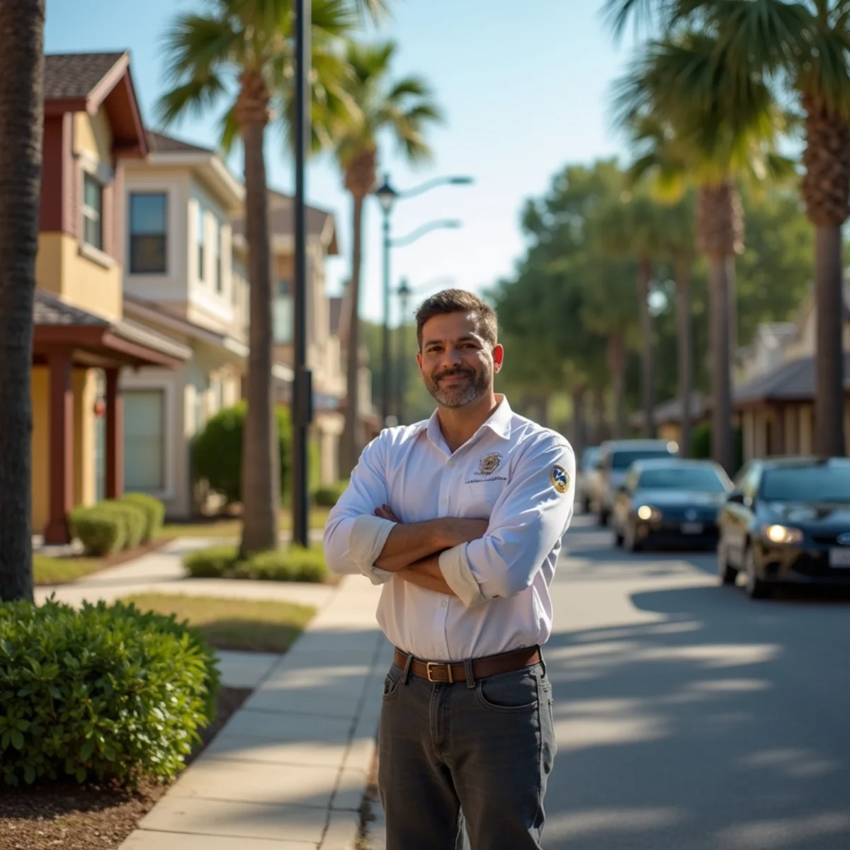 Residential roofing project and neighborhood architecture in Orange Park FL