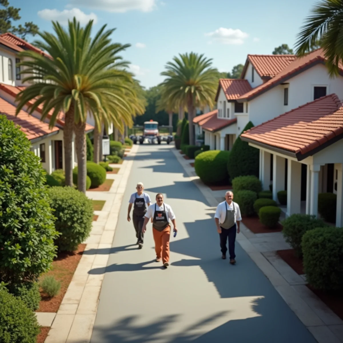 Residential roofing project and neighborhood architecture in Ponte Vedra Beach FL